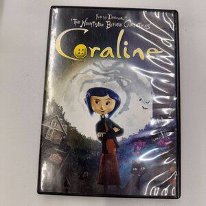 Coraline 2D/3D w/ Original 3D Glasses [DVD] Disc Tested, Working